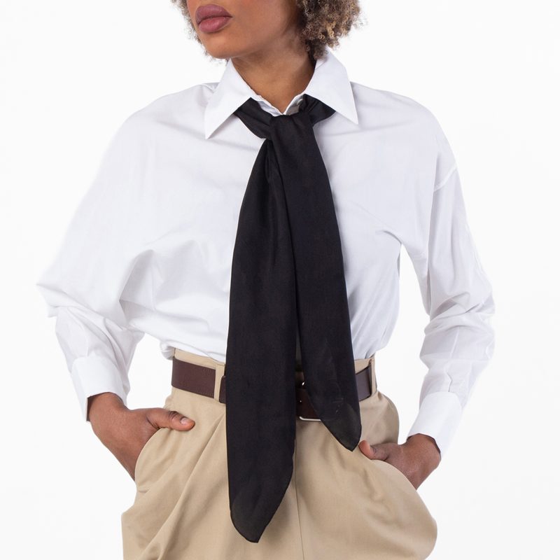 Black Silk Scarf