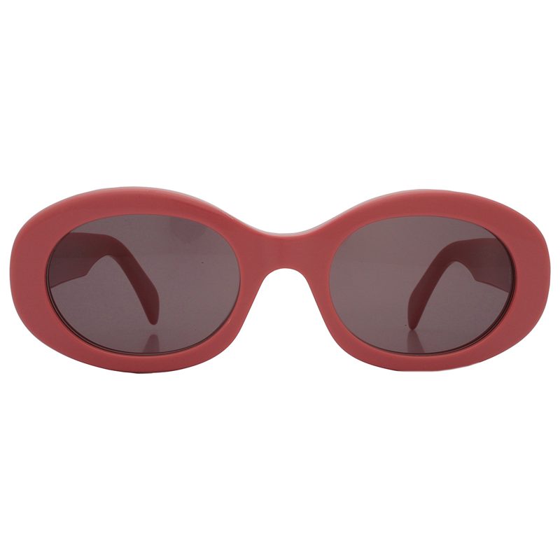 Celine Triomphe Grey Oval Ladies Sunglasses CL40194U 72A 52