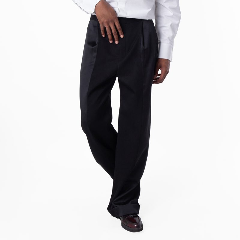 Mens Flared Tuxedo Pants