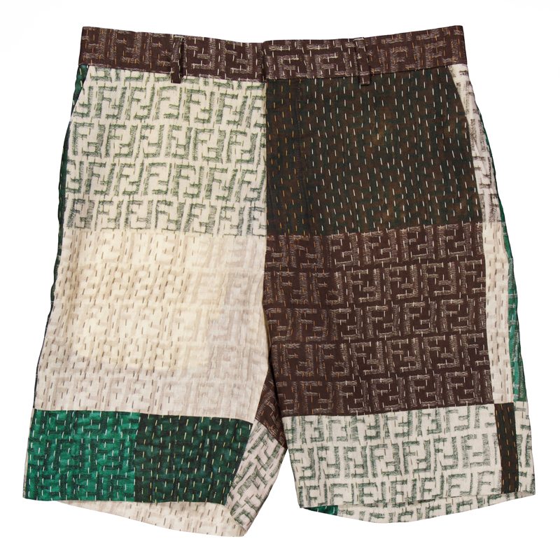 Mens FF Patchwork Bermuda Shorts