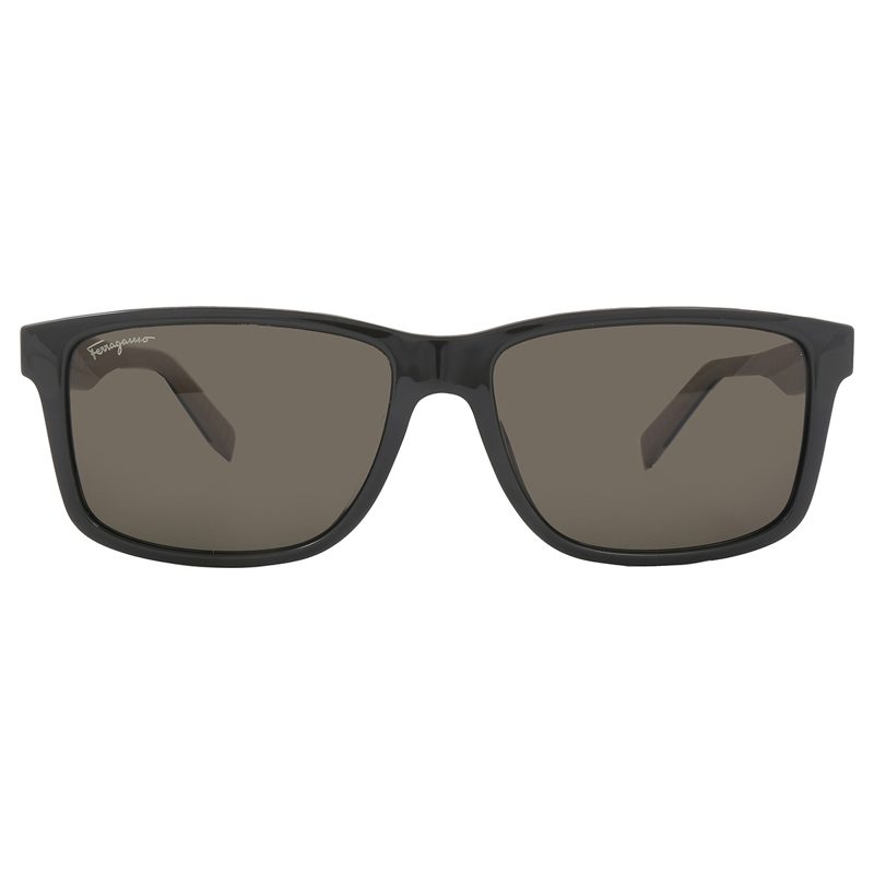 Salvatore Dark Grey Rectangular Mens Sunglasses SF938S 338 57