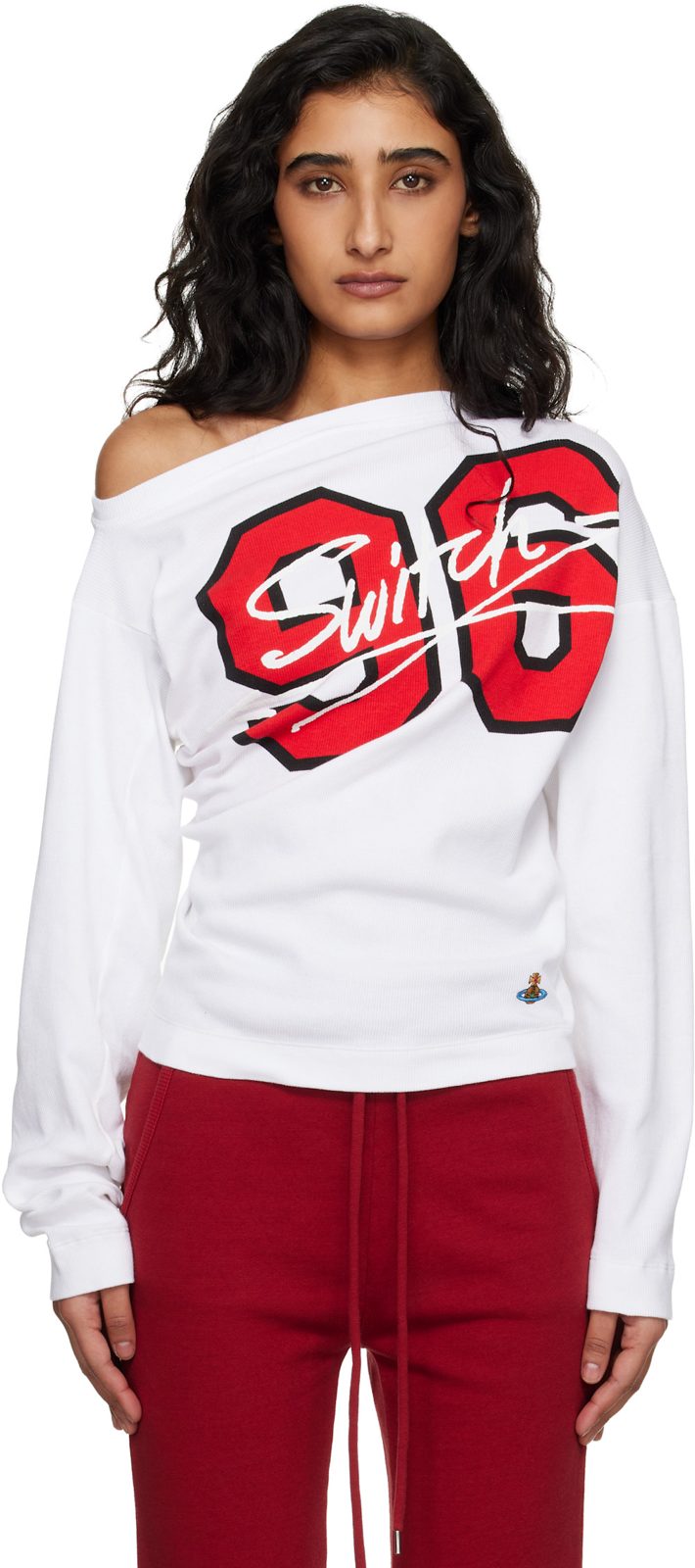 White 96 Switch Long Sleeve Hebo T-shirt 261314F110042