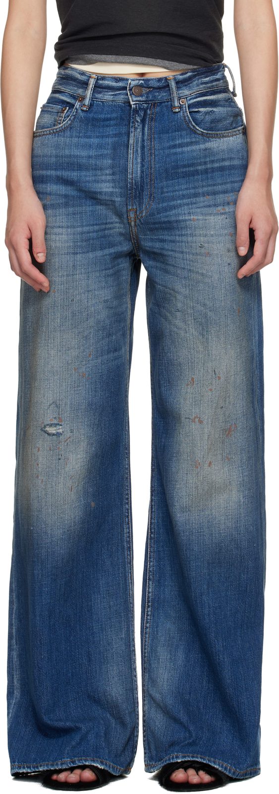 Blue 2022 Regular Fit Jeans 261129F069052
