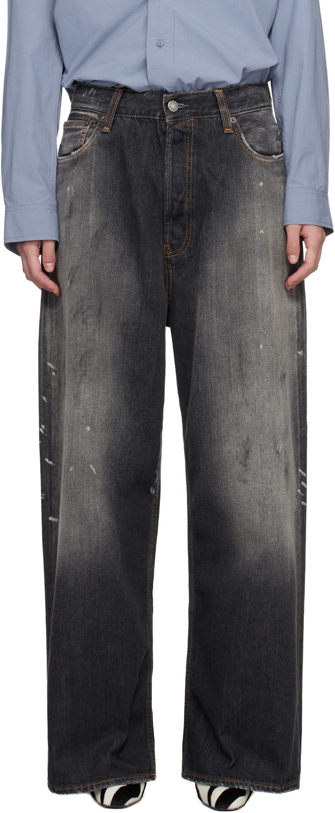 Black 2023 Loose Fit Jeans 261129F069040