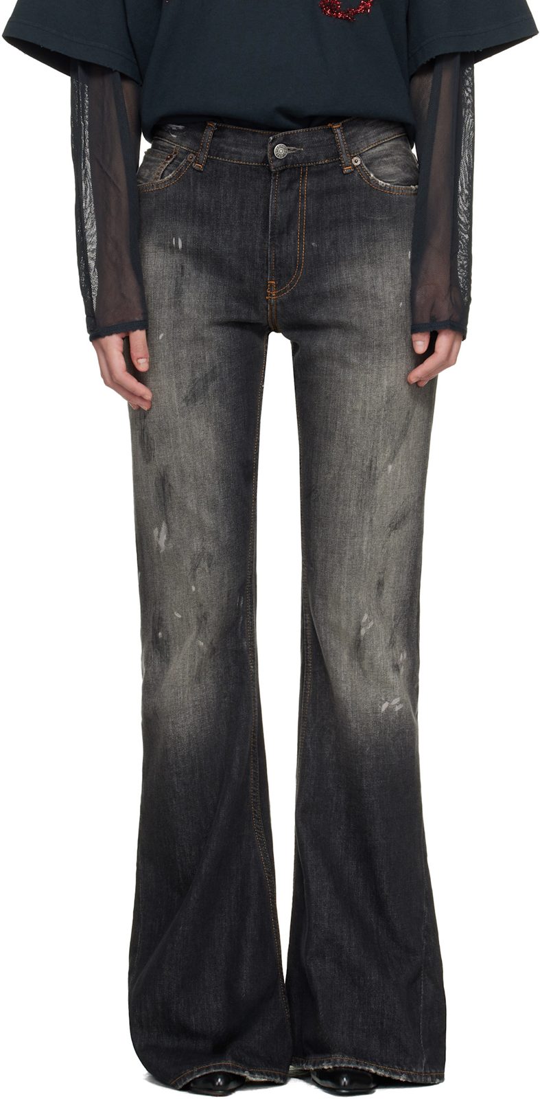 Black 2025F Fitted Jeans 261129F069015