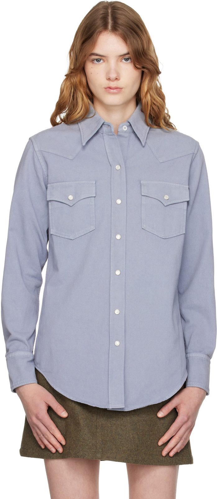 Blue Western Shirt 261252F109001