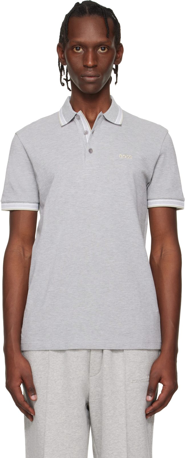 Gray Paddy Polo 261085M212042