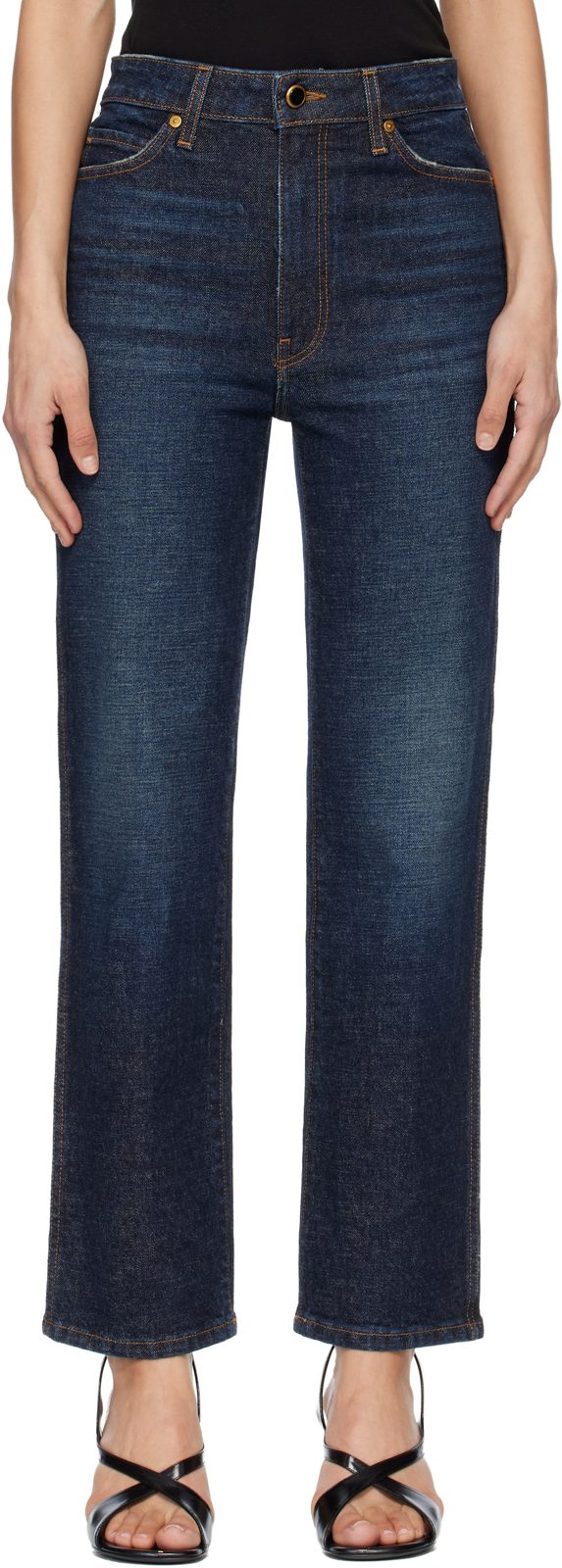 Navy Abigail Stretch Jeans 261914F069020