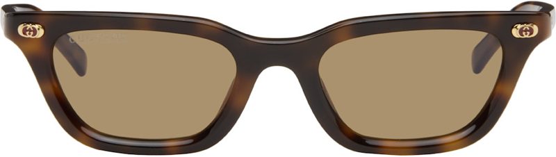 Brown Cat Eye Frame Sunglasses 261451F005011