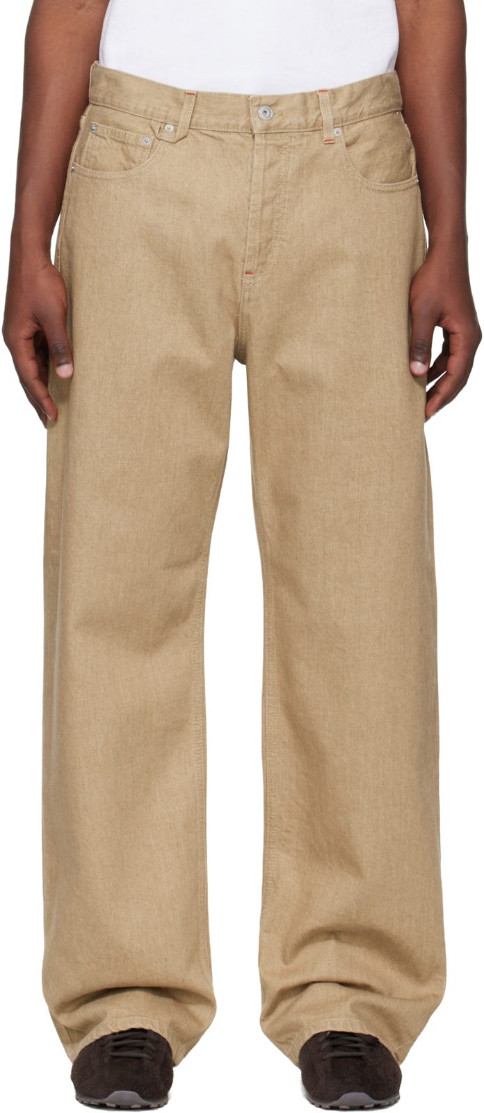 Beige The straight de-Nimes Jeans 261553M186003