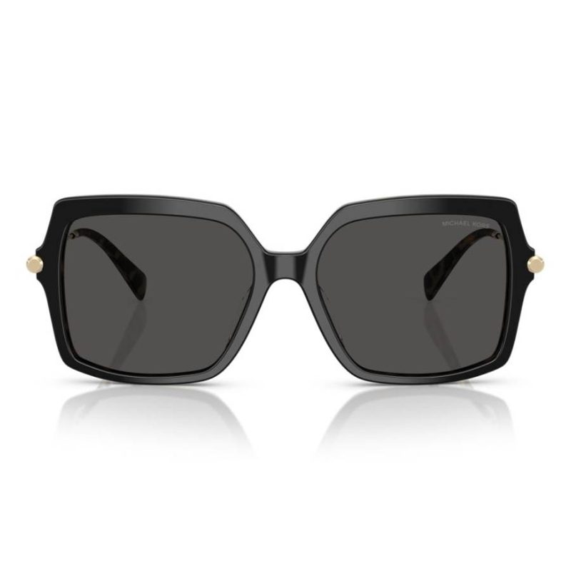 Michael Kors Quague Dark Grey Square Ladies Sunglasses MK2247U 395087 55