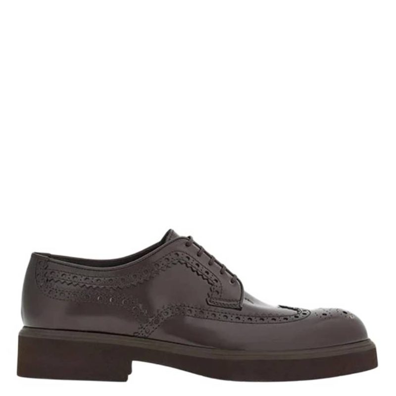 Perforated Detailing Derby Shoes
