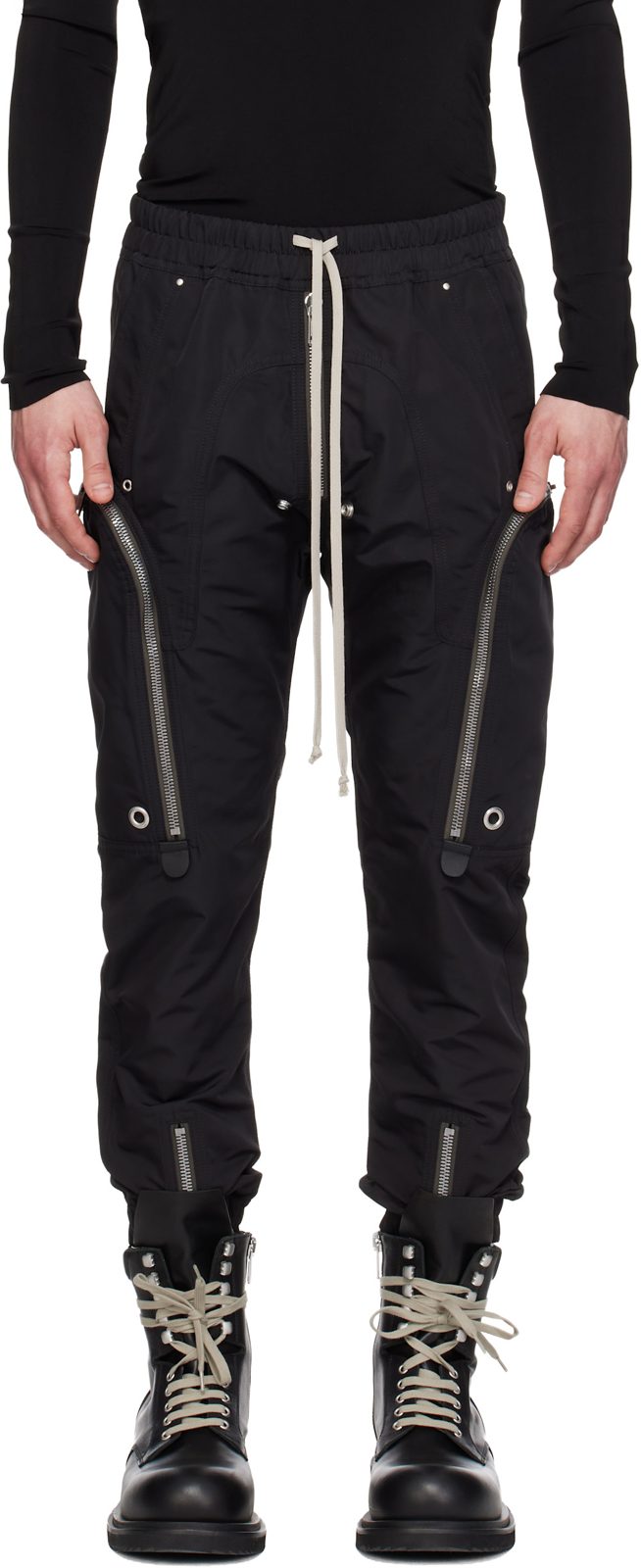 Black Temple Bauhaus Cargo Pants 261232M188027