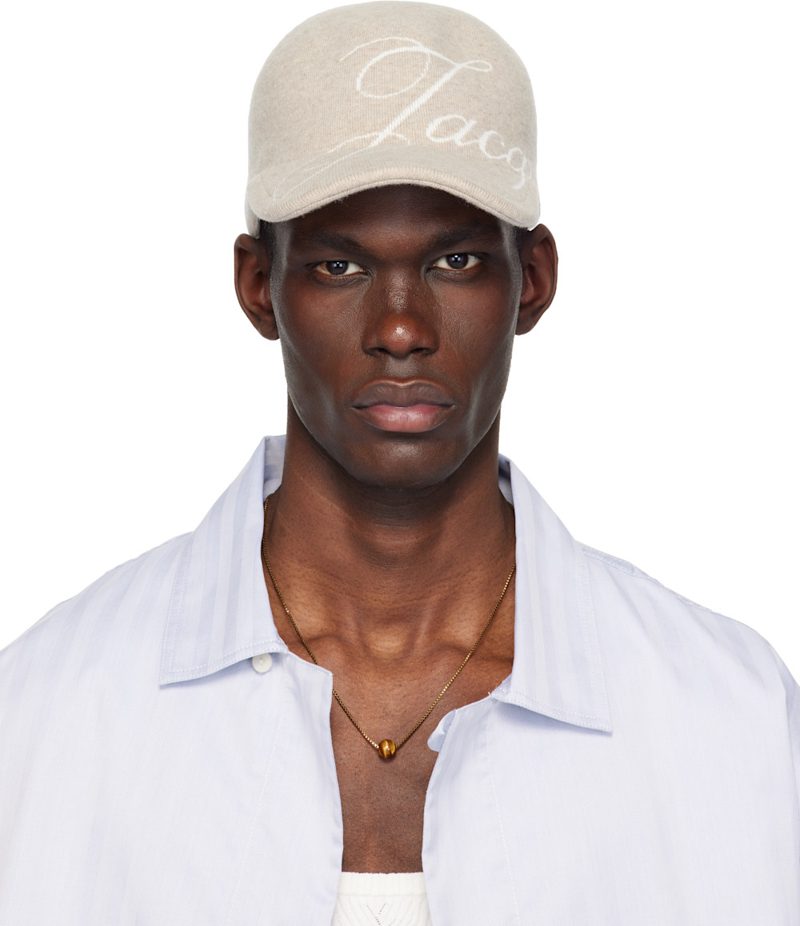 Beige The Atelier Baseball Cap 261553M139012
