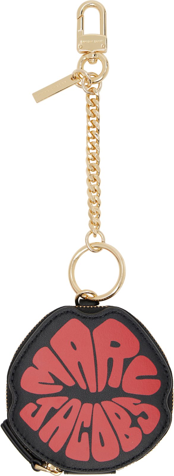 Black The Lips Pouch Bag Charm 261190F025010