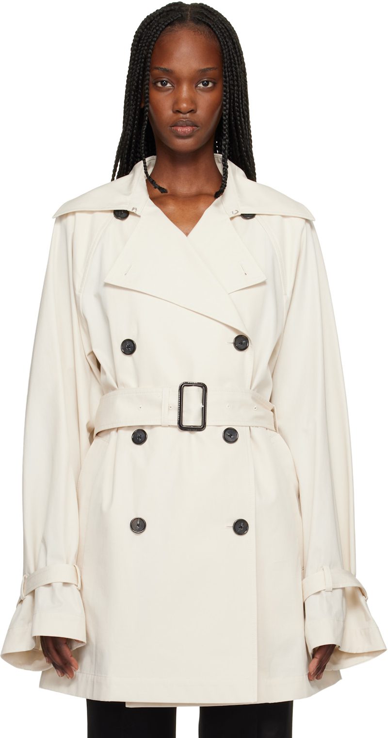 TOTEME [오프화이트] Washed Cotton Trench Coat 261771F067003