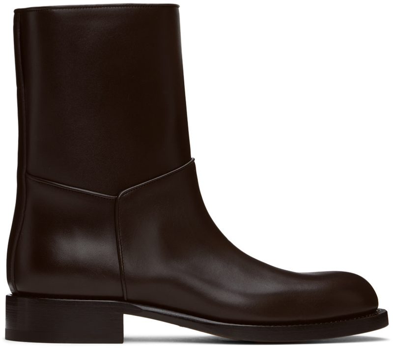 The Row Brown Nobilis Boots 242359F114000