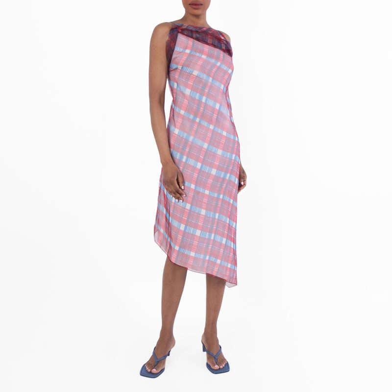 Asymmetric Organza Dress