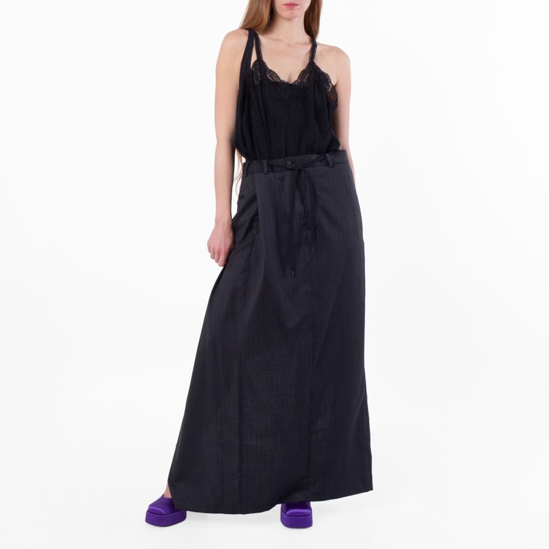 Patched V-Neck Slip Dress