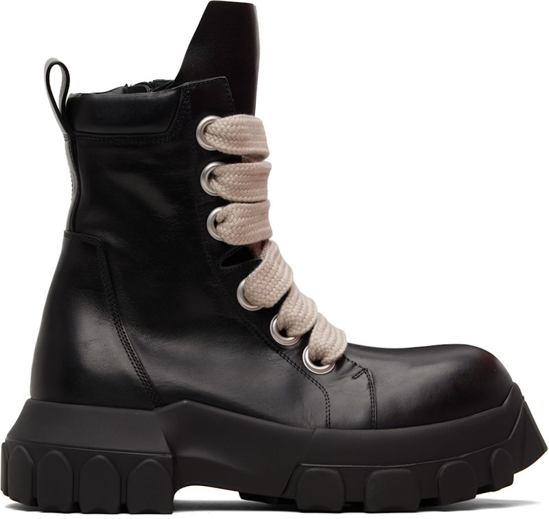 Black Temple Jumbolace Army Bozo Tractor Boots 261232M255006