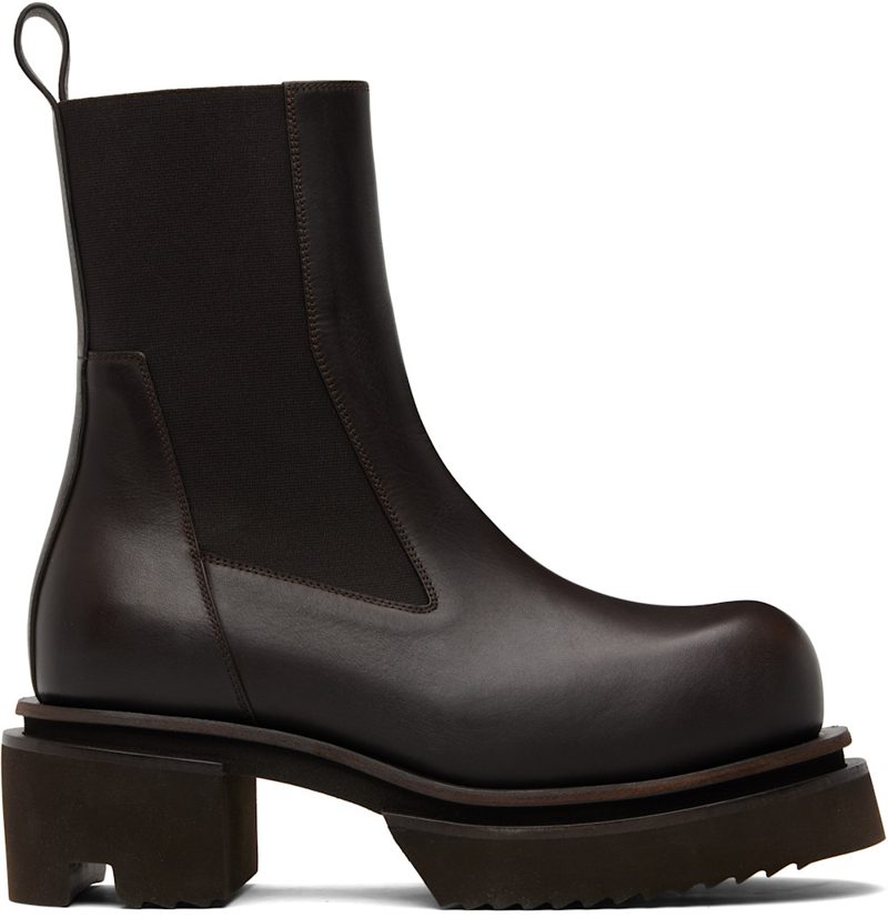 Brown Temple Beatle Bogun Chelsea Boots 261232M223011
