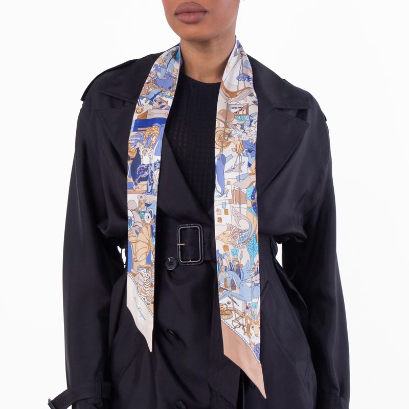 Patterned Silk Neckerchief