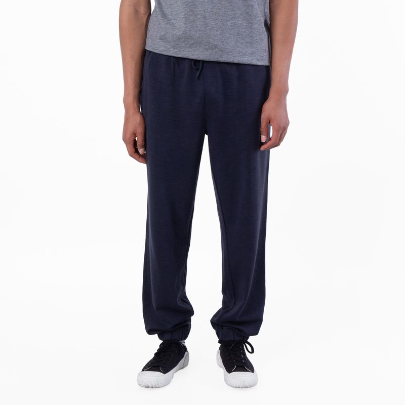 Hugo [보스] Mens Dark Blue Regular-Fit Tracksuit Bottoms