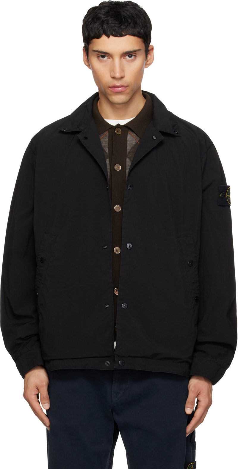 Black 4100041 Light Compact Touch Poly-TC Jacket 261828M180046
