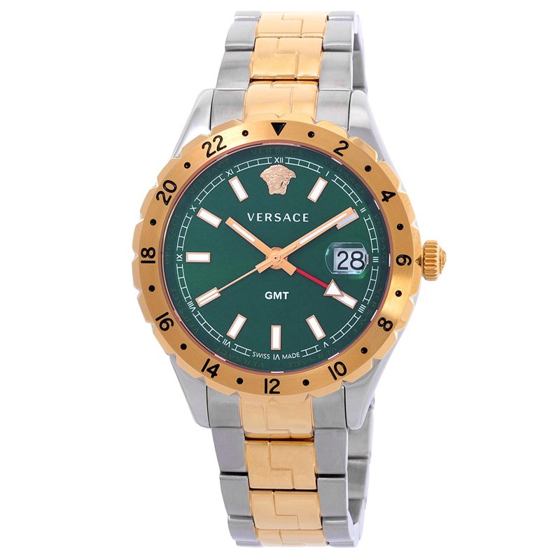 Hellenyium GMT Quartz Green Dial Mens Watch V11050016