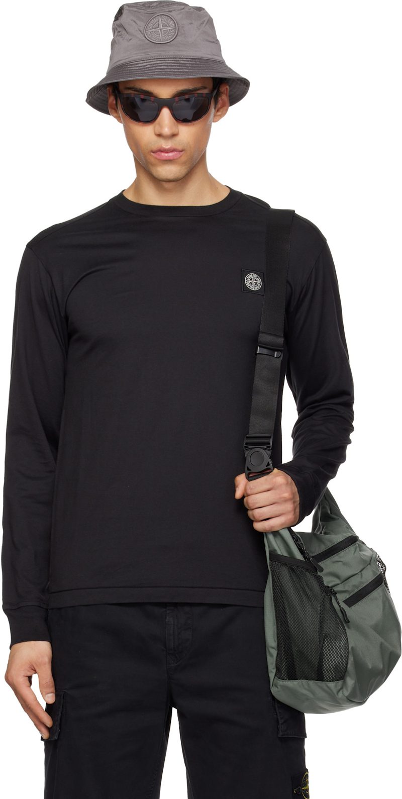 Black 2100031 60/2 Cotton Jersey T-shirt 261828M213007