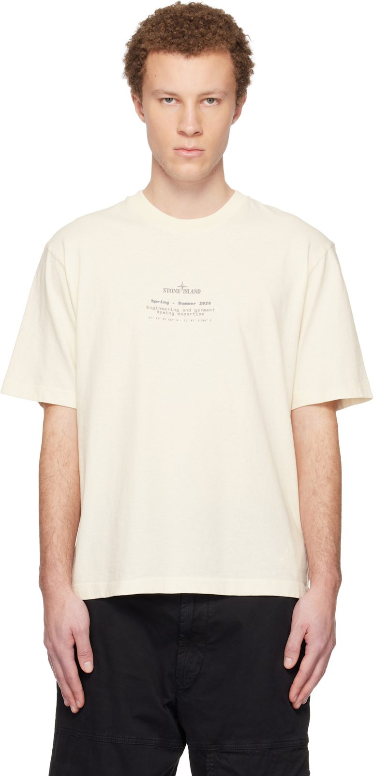 오프화이트 2100001 Organic Cotton Jersey T-shirt 261828M213002
