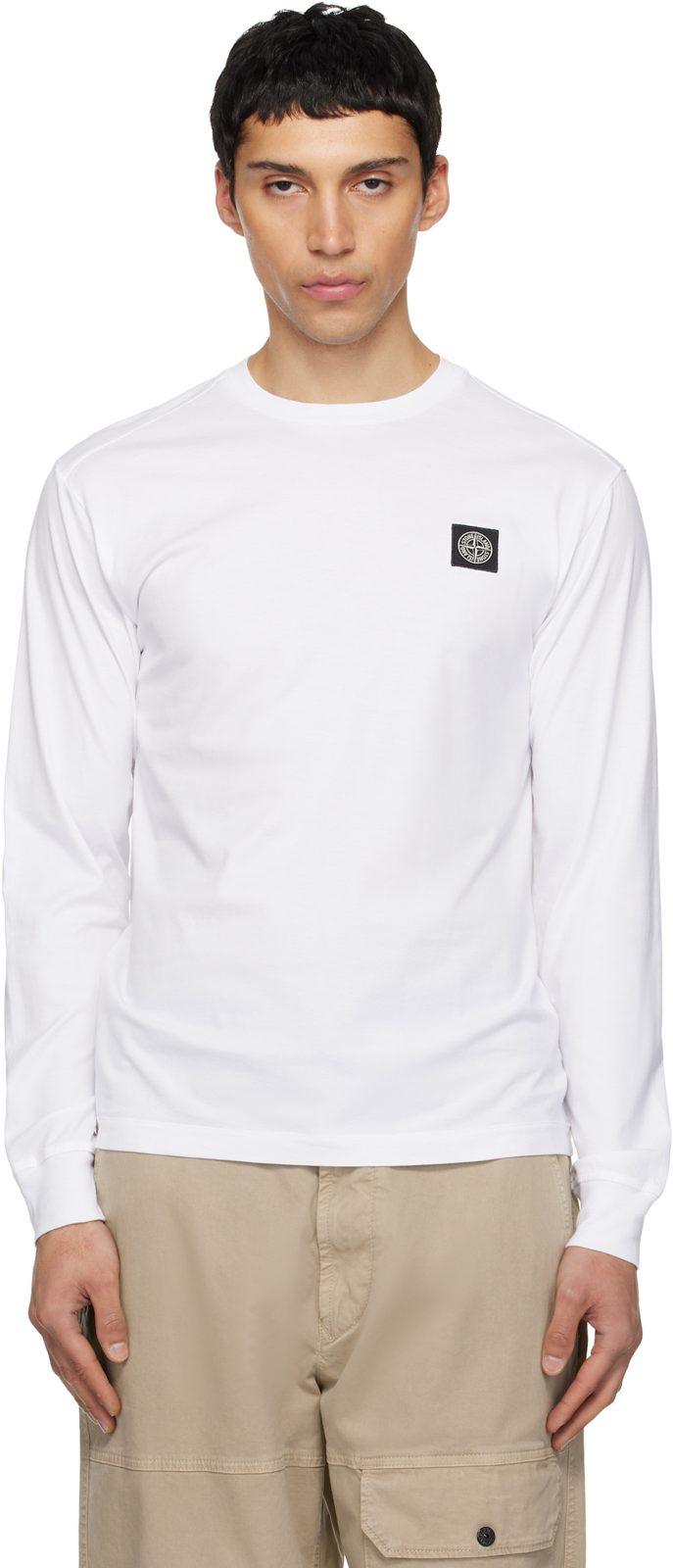 White 2100031 60 / 2 Cotton Jersey T-shirt 261828M213009