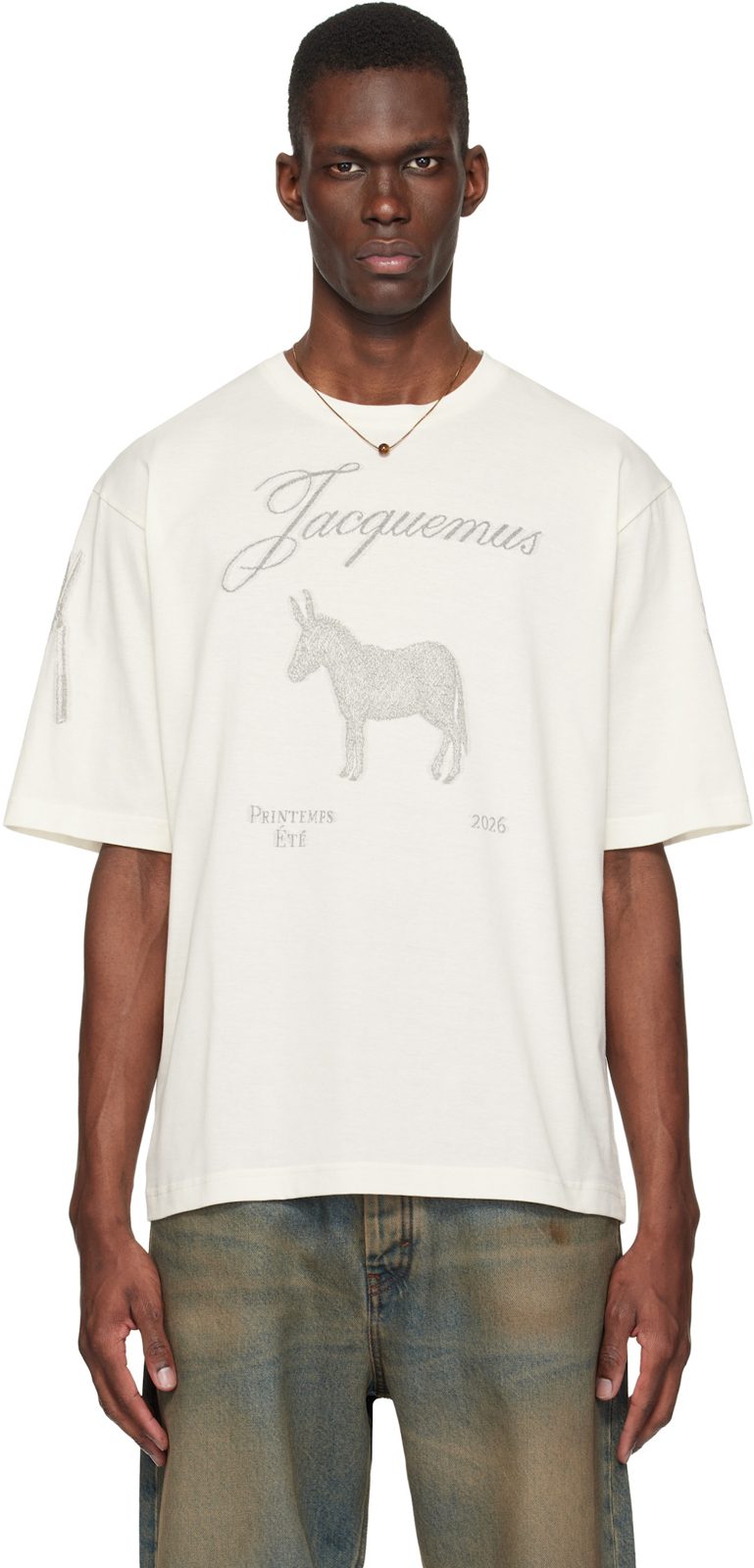 오프화이트 The Ane short-sleeve T-shirt 261553M213017