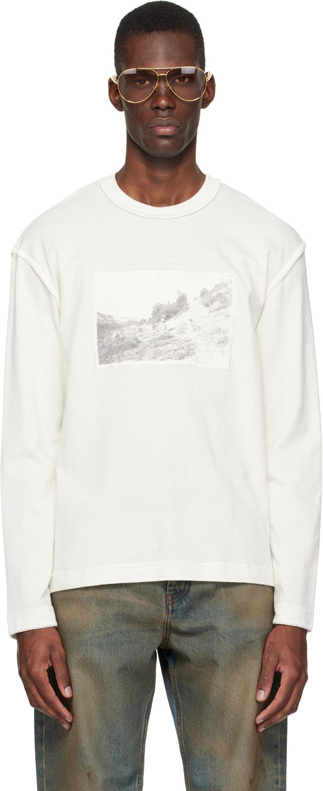 ์คํํ์ดํธ The Paysan long-sleeve T-shirt 261553M213009