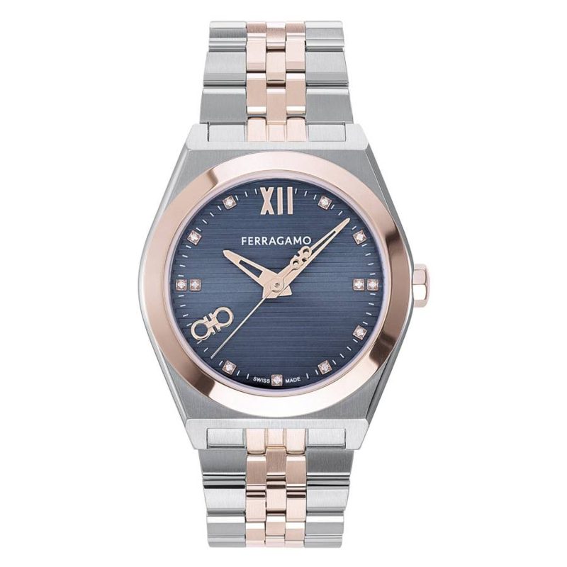 Vega Quartz Diamond Blue Dial Mens Watch SFKI00824