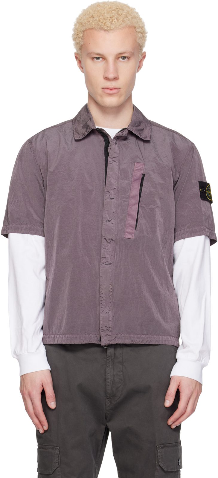 Purple 1200028 Nylon Metal ECONYL Shirt 261828M192020