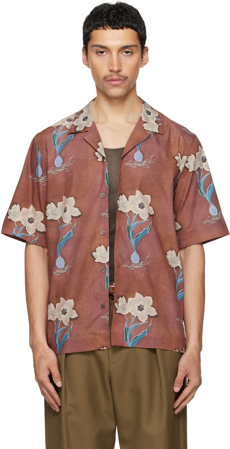 Paul Smith Brown S / S Regular Fit Shirt 261260M192004