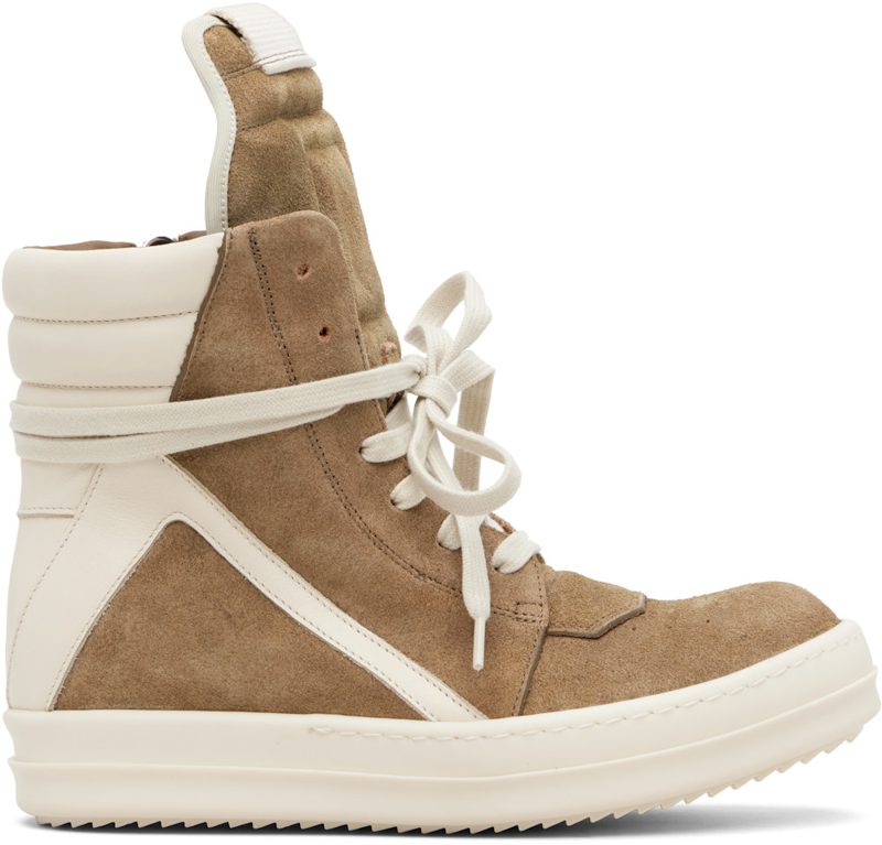 Beige Temple Geobasket Sneakers 261232F127009