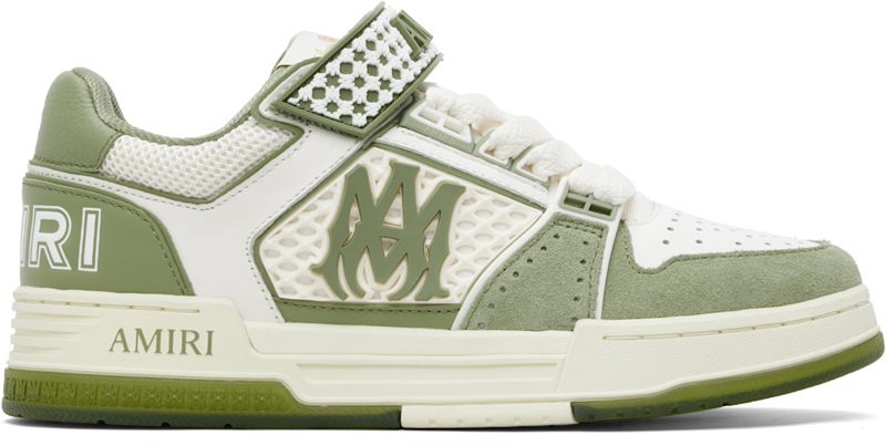 Khaki & White MA Skyline Sneakers 261886M237069