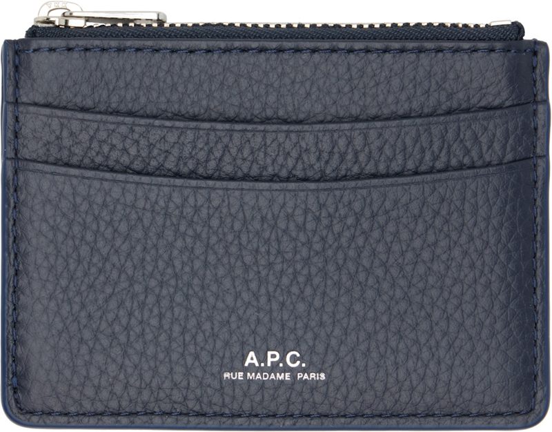 Navy Paris Card Holder 261252M163012