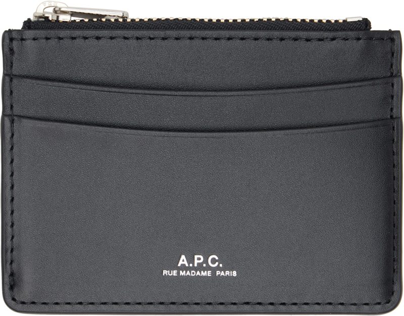 Black Paris Card Holder 261252M163014