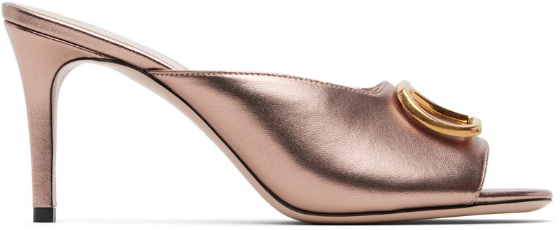 Garavani Pink VLogo Signature Heeled Sandals 261807F125012