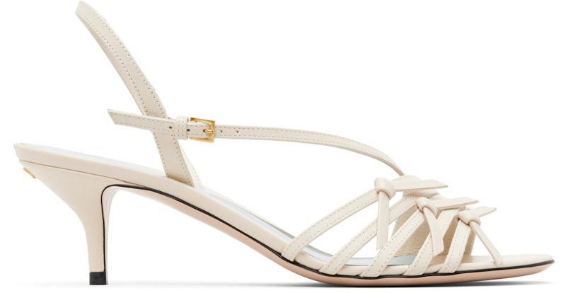 Garavani White Nodine Heeled Sandals 261807F125001