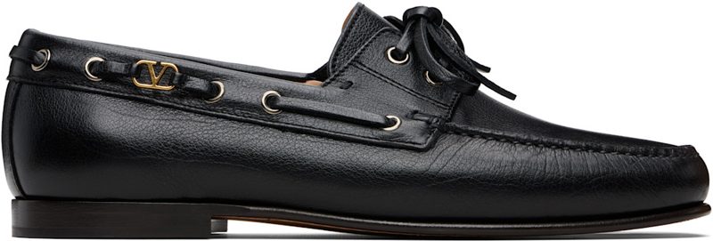 Garavani Black Palm Avenue Loafers 261807M239001