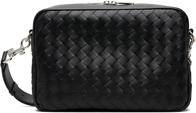 Black Intrecciato Camera Bag 252798M170014