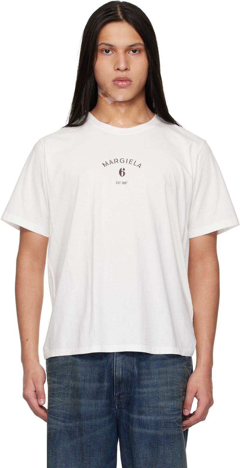 White Logo T-shirt 261188M213028