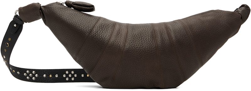 Brown Western Studs Medium Croissant Bag 261646F048079