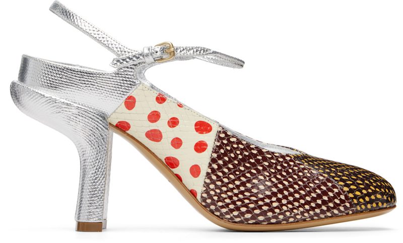 Multicolor Patchwork Heels 261358F122003