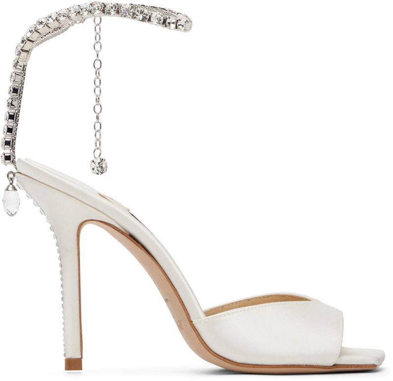 오프화이트 Saeda 100 Heeled Sandals 261528F125009