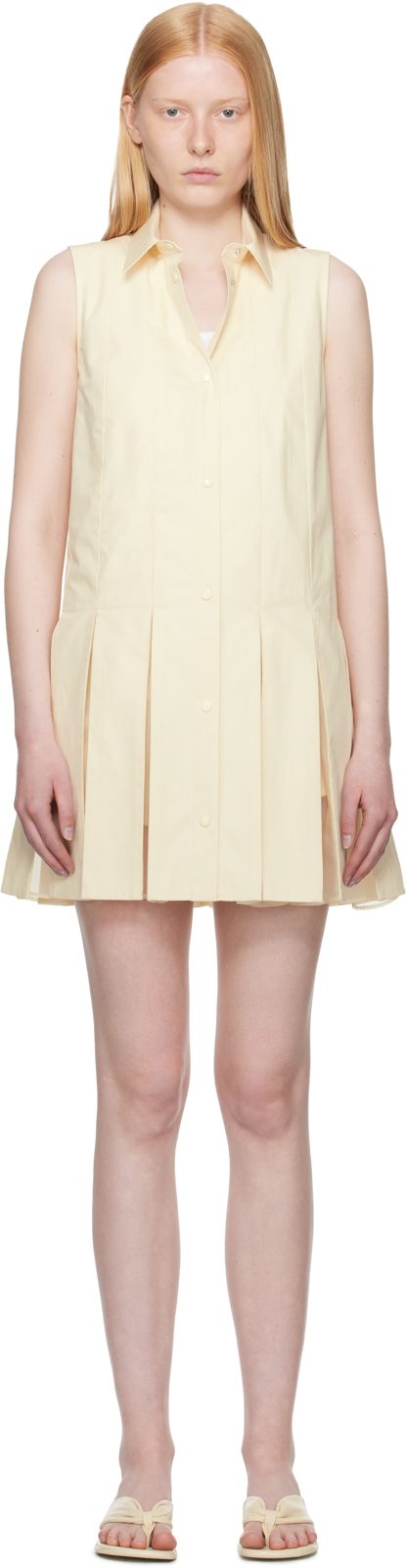 오프화이트 Cotton Silk Shirt Minidress & Shorts Set 251111F052004